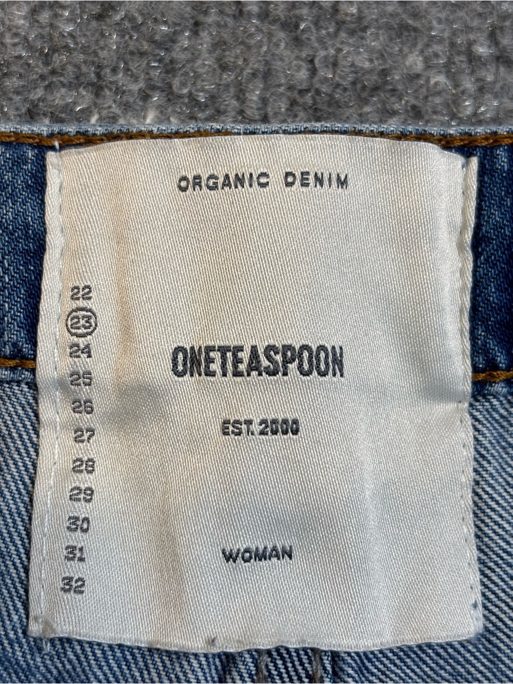 One Teaspoon Organic Denim Hawks Shorts Size 23 Blue Distressed Frayed Hem - Picture 4 of 12